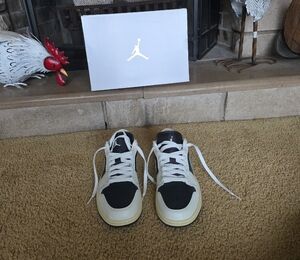 Jordan Black and White Womens Sneakers